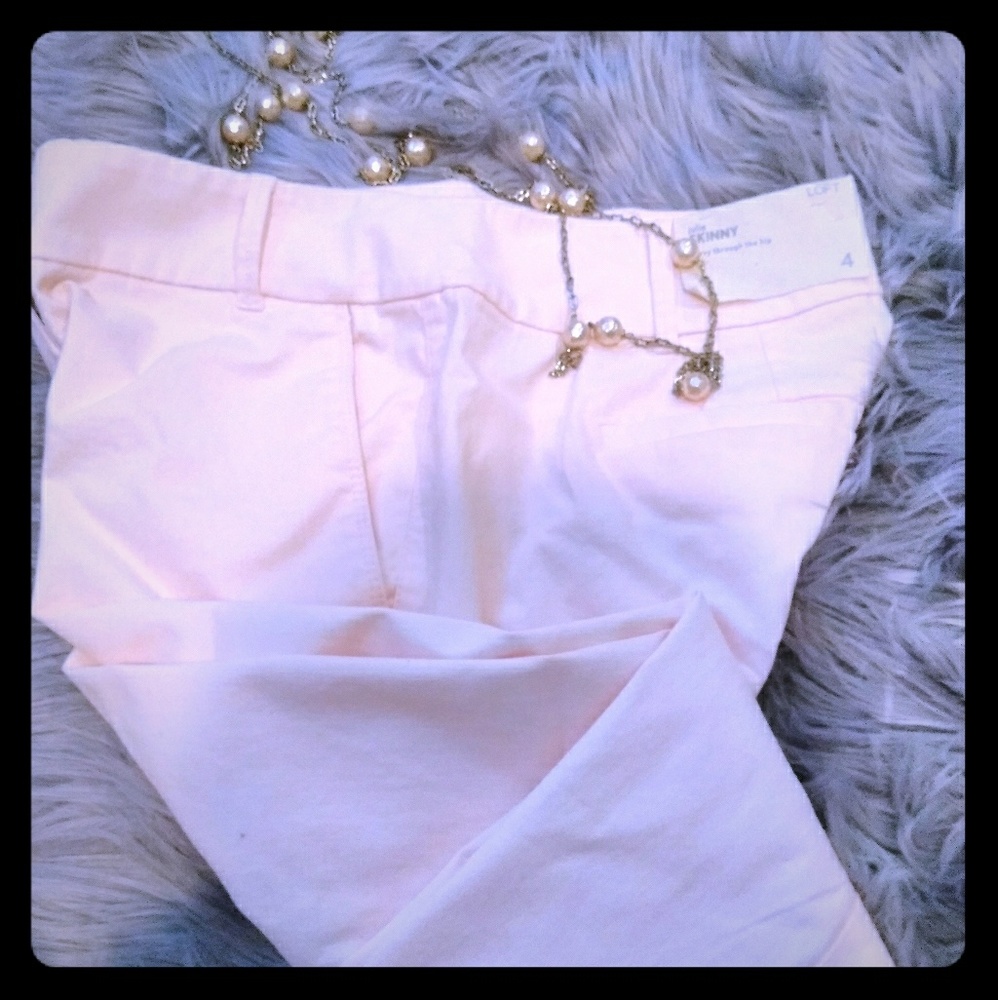 NWT Pink Ann Taylor LOFT Julie Skinny - 4